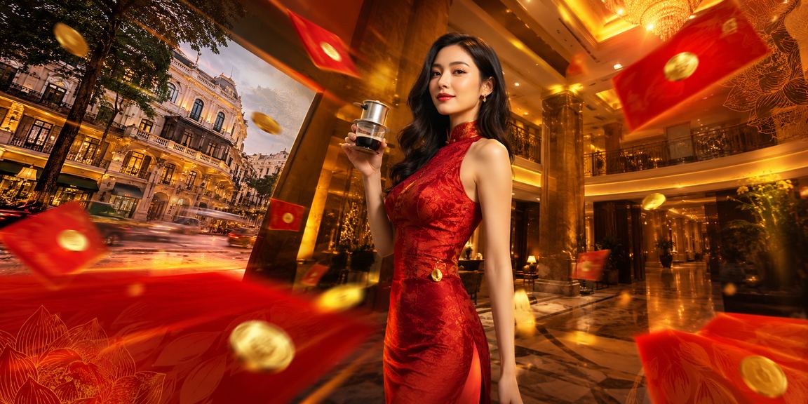 Người dùng tại Hà Nội nhận phong bì thưởng VIP và uống cà phê sáng trong khi kiểm tra tài khoản ketquanet1